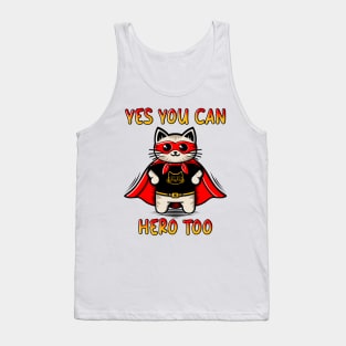 Super Hero Cat Tank Top